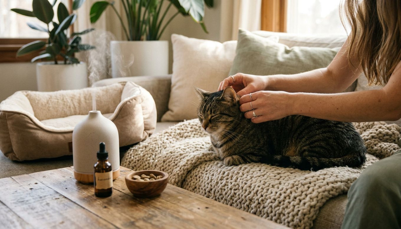 Méthodes naturelles pour gérer l'anxiété chez les animaux domestiques